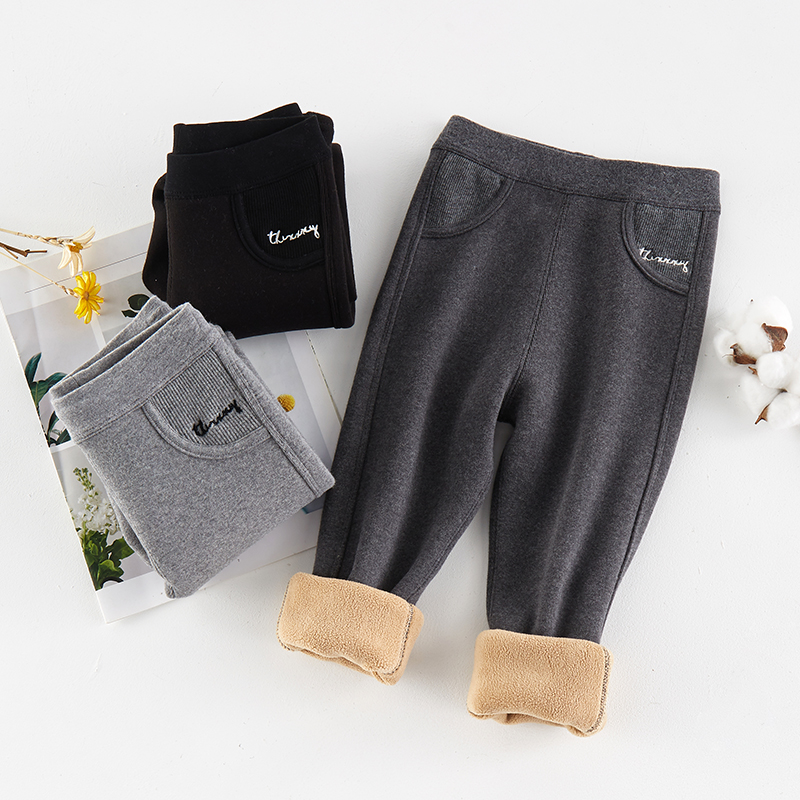 秋冬季一体绒加厚加绒打底裤保暖