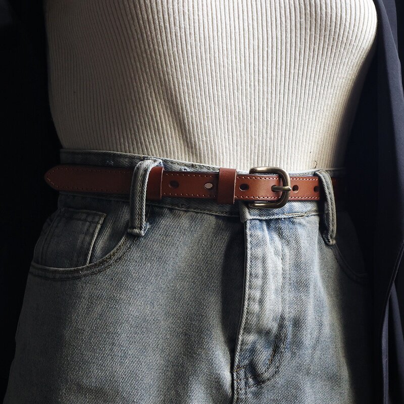 复古针扣皮带男潮ins韩版简约
