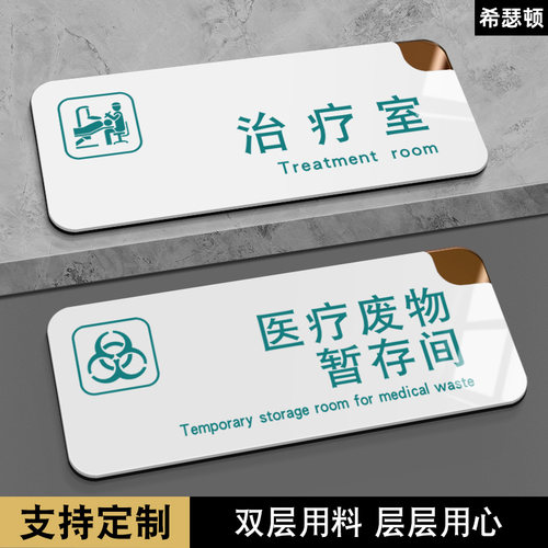 亚克力口腔牙科诊所科室牌