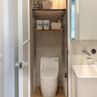 下空式置物架扫地机器人洗衣机冰箱马桶上方日用品多层收纳储物架