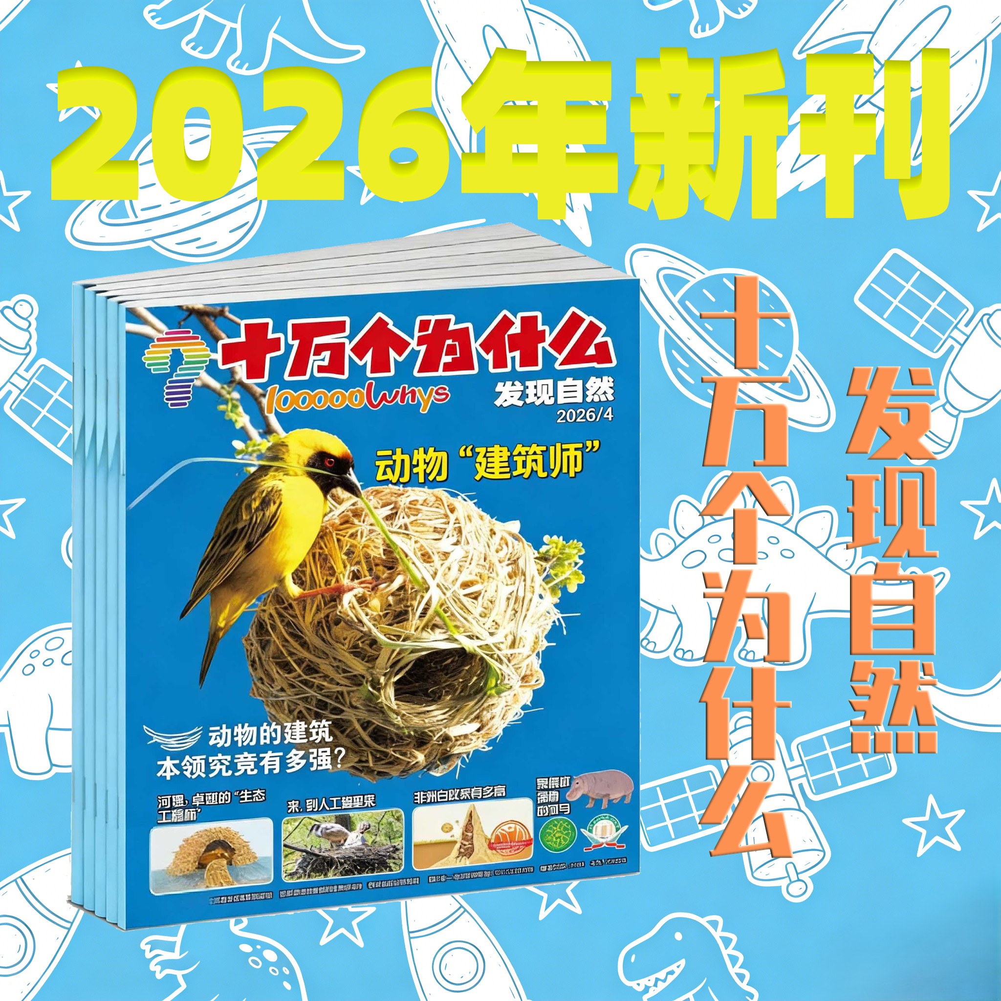 少儿科普杂志《十万个为什么(发现自然)》2026年新刊征订(每月出版后发货)