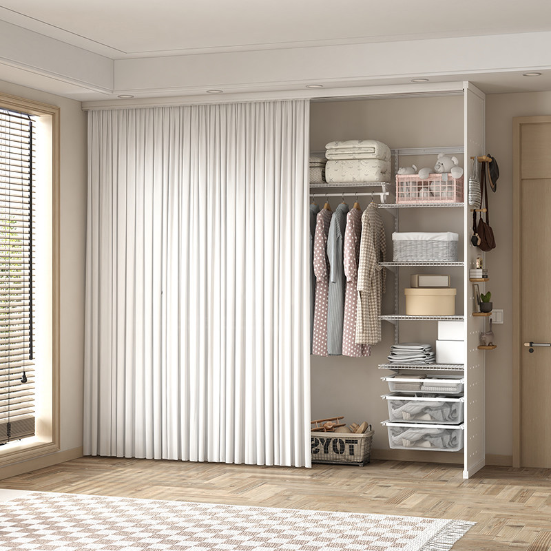 宜森缘金属衣柜框架家用卧室衣帽间侧板置物架新型洞洞板衣柜骨架,住宅家具,金属衣柜,淘宝优惠券,粉丝福利购,淘宝优惠卷