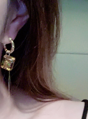 圣诞新年 时尚焦糖冰块！高级感法式气质小众美拉德少女方糖耳钉