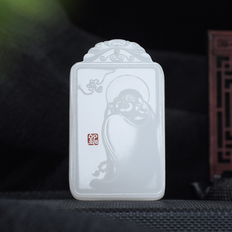 吊坠挂件佛公新疆和田玉