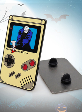 Japin万圣节徽章恐怖系列杰森面具胸针13号十三号黑色星期五徽章