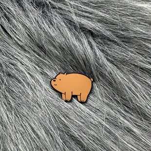 咱们裸熊We Bare Bears熊熊三贱客棕熊金属徽章