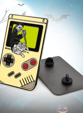 Japin月光光心慌慌金属徽章万圣节恐怖系列杀人狂面具麦尔斯徽章