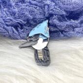 搞怪杀马特墨镜老鸭胸针个性 别针卡通可爱金属徽章衣服背包男 时尚