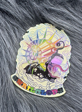 国外精品蜗牛警察限量款潮酷金属徽章