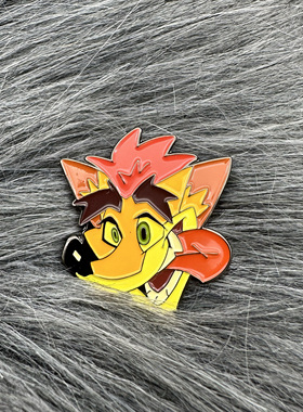 Crash Bandicoot 古惑狼游戏周边金属徽章