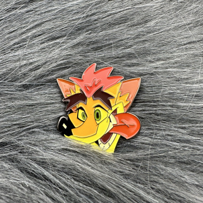 Crash Bandicoot 古惑狼游戏周边金属徽章