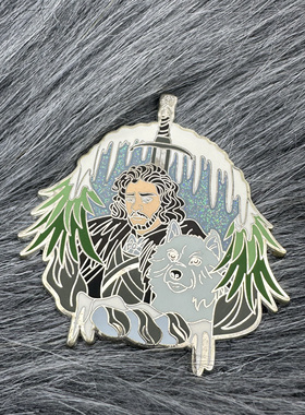 琼恩·雪诺Jon Snow冰与火之歌权力的游戏金属徽章