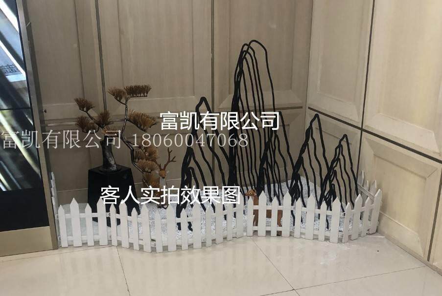 l金属摆件仿迎客松堂铁酒店装饰工真艺品大铁艺客厅雕塑树摆设直