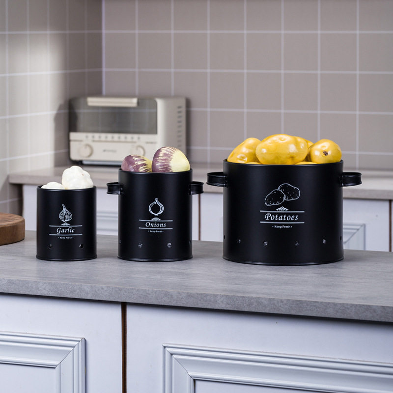 提手铁盒马铃薯收纳桶饼干包装盒烘焙曲奇饼干糖果铁罐礼盒圣诞节