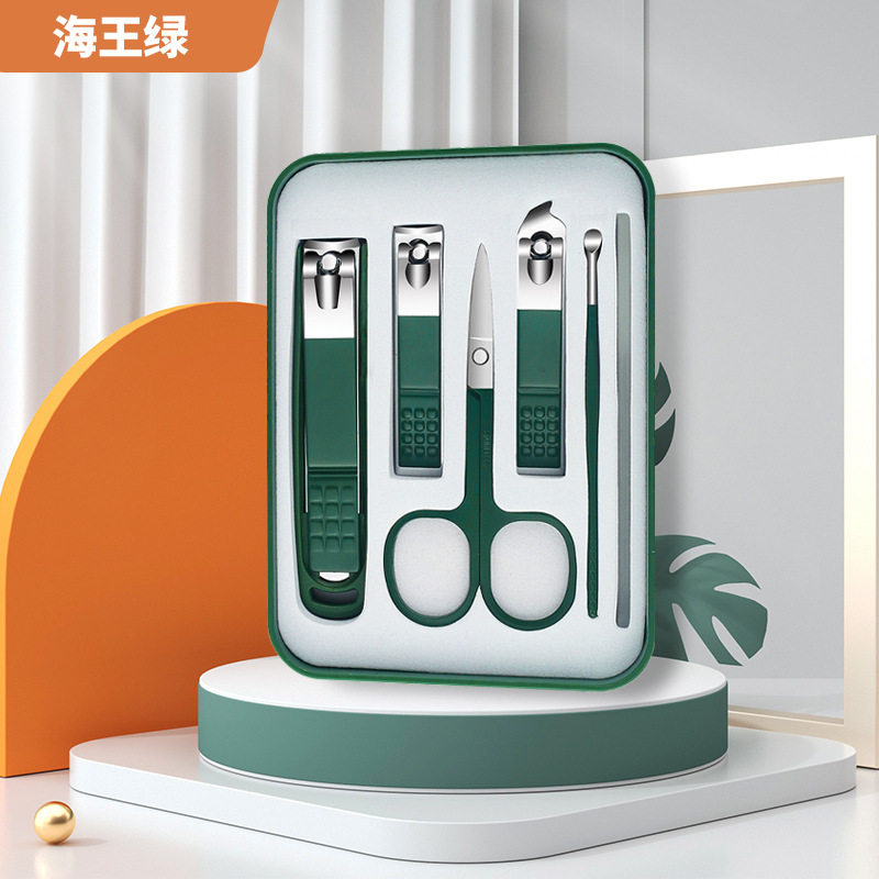 高档指甲刀套装指甲剪指甲钳女男士专用修脚工具家用修甲斜口鼻毛