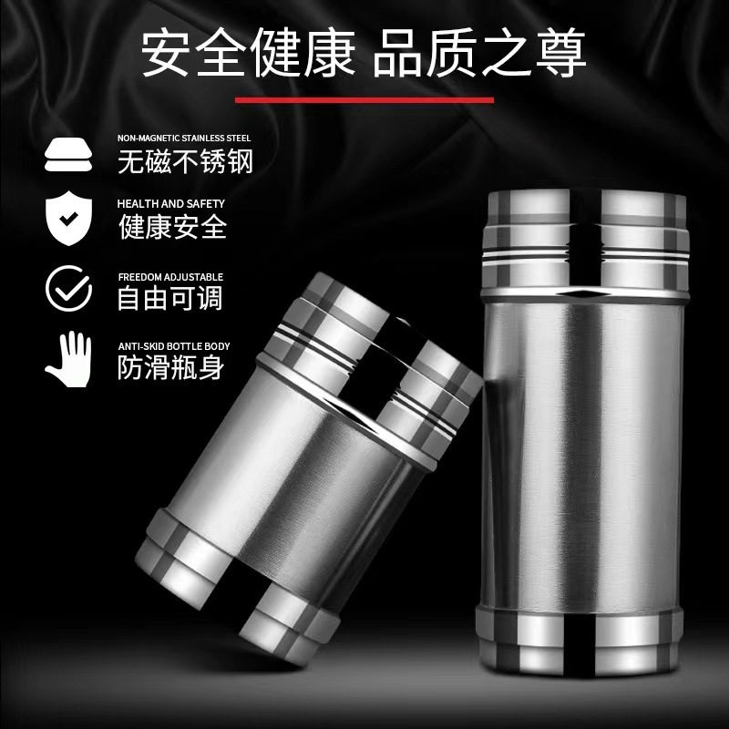 韩式不锈钢调味罐粉料罐佐料胡椒辣椒孜然撒粉厨房旋转式调料瓶子