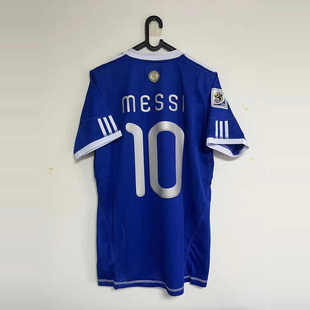 经典复古2010世界杯阿根廷客场足球服10号梅西球衣