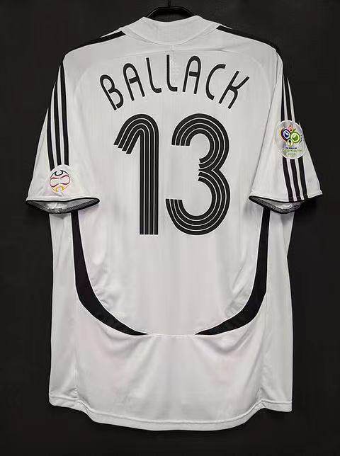 经典复古2006世界杯德国球衣克洛泽巴拉克拉姆施魏因施泰格足球服