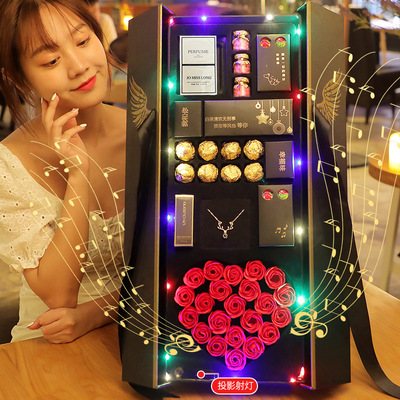 【政府补贴】圣诞节礼物送女友特别高级实用天使之翼巧克力礼盒创