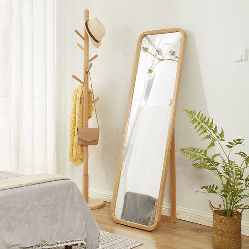 实木全身落地穿衣镜现代简约