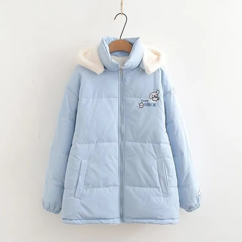 可爱连帽春季甜美棉衣棉服外套女