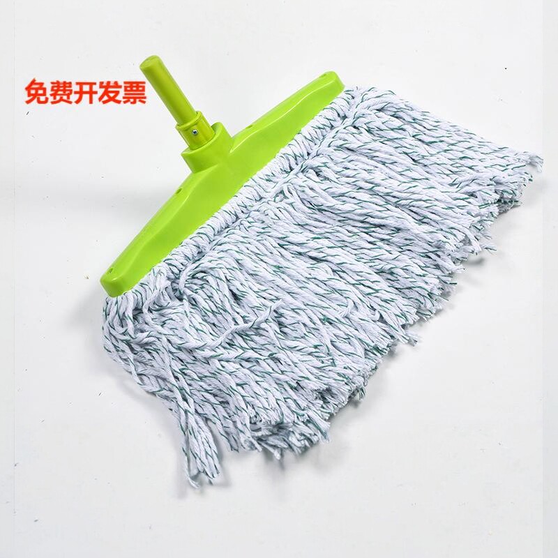 大举棉线花线拖把加宽拖把宽头家用商用店用老式墩布平拖棉布工厂 - 实物图
