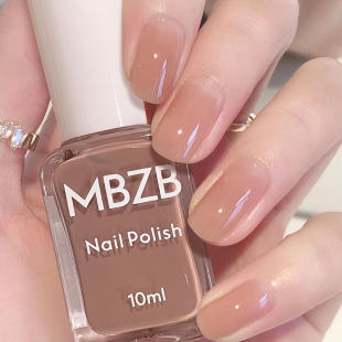 冰透裸色指甲油免烤无味可撕可剥果冻撕拉式透明速干护甲油美甲油