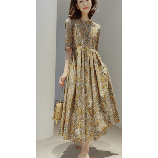 印花女式 戎美 大M日本精梳棉数码 2023春季 连衣裙 QZ0226876