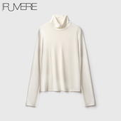 TX0927286 及简风 可机洗 戎美 敲高支荃羊毛 高领萬能打底T恤