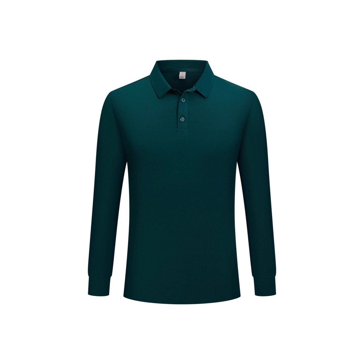 长袖简约新品polo衫跨境2025秋冬男士时尚色翻领修身休闲