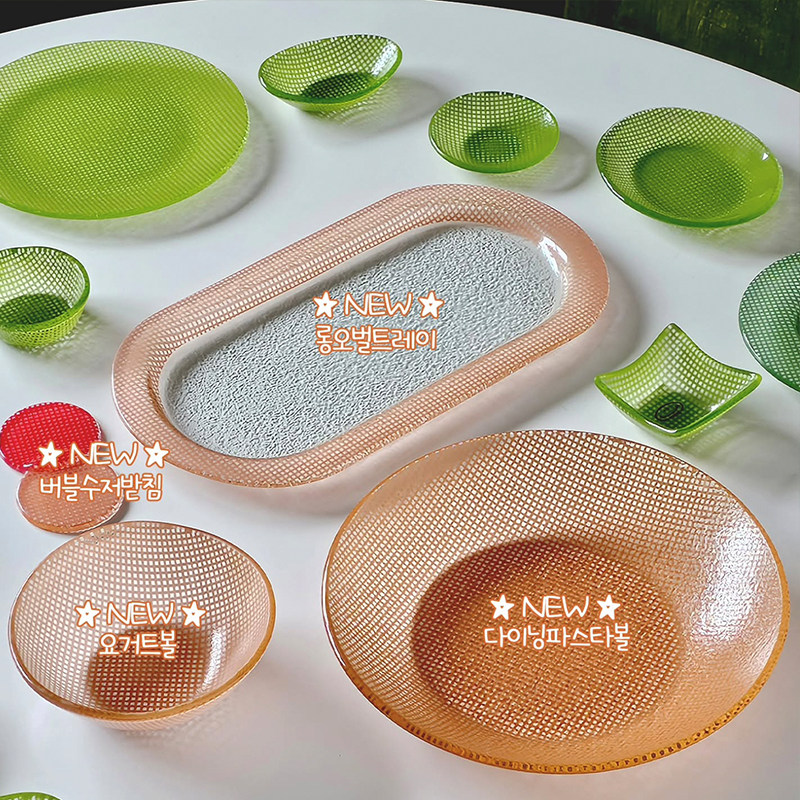 eding韩国设计师手工玻璃餐具