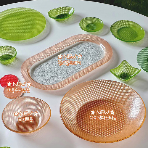 eding韩国设计师手工玻璃餐具