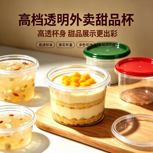 圆形塑料密封打包盒耐高温可微波