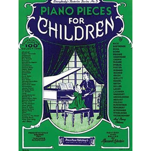 正版英文原版 Piano Pieces For Children No. 3(绿色小曲集) 儿童钢琴曲集  Hal Leonard