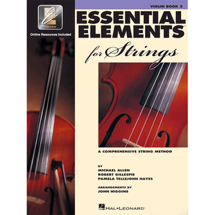 现货 英文原版 Essential Elements for Strings – Violin Book 2 with EEi 弦乐的基本要素 初学者 小提琴 第二冊 Hal Leonard