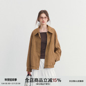 皆有回甘 SPEAR YOUTH 复古麂皮夹克外套翻领宽松休闲上衣外套