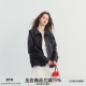 韩系黑色pu皮衣宽松休闲百搭外套复古上衣 nana SPEAR YOUTH
