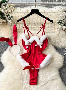 New In Women's Secret Clothes Christmas Red Top Sexy Patch