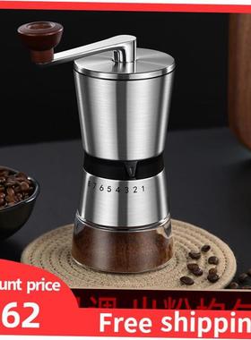 Manual Coffee grinder Stainless steel Burr milling咖啡磨豆机