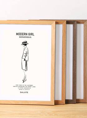 Nordic simple wooden photo frame square picture frames 相框