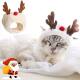with Cat Puppy Christmas Santa Dog Xmas Hat Costume Elk