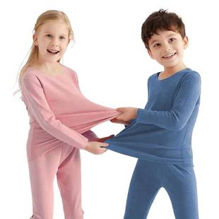 2023 Winter Velvet Thermal Underwear Clothes Kids Children's