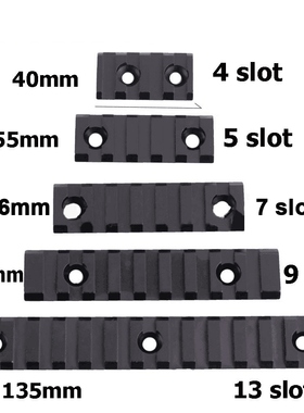Black Picatinny Weaver Rail Mount 4/5/7/9/13 Slot Handguard