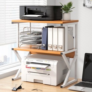 Printer storage rack office table desktop file small shelf