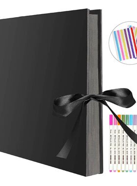 ZK20 80 Black Pages Memory Books DIY Craft Photo Albums Scra