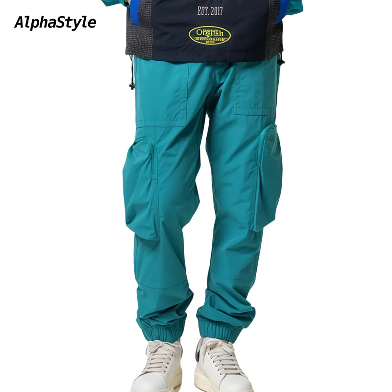 秋季多巴胺色工装长裤美式复古