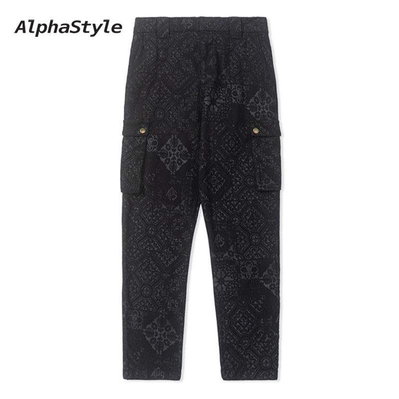 秋冬季Aiken印花工装长裤设计款