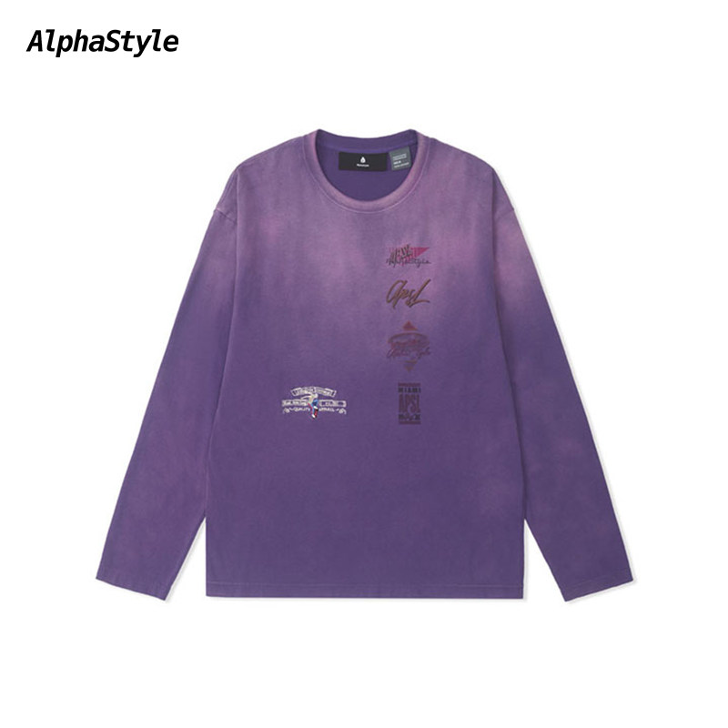 Alphastyle秋冬百搭长袖T恤男女