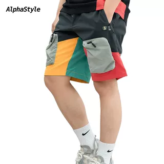 夏季撞色多巴胺五分短裤运动爬山