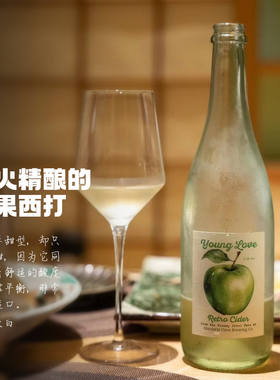 保留了苹果的本真新鲜｜橙湾西打半甜苹果酒起泡酒cider气泡果酒